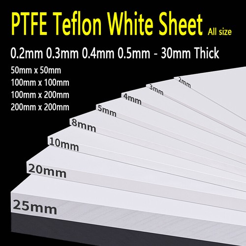 White ptfe sheet - sheet, hard
